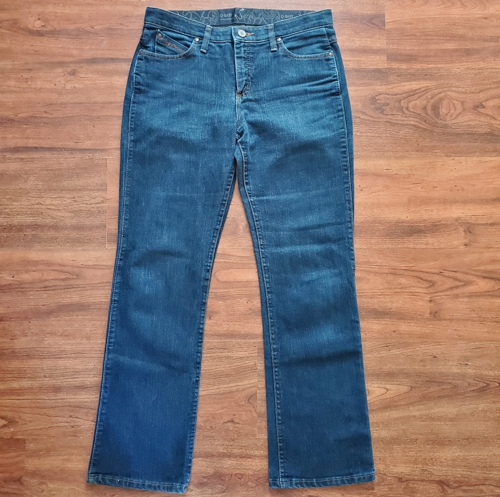 Wrangler Women's Q Baby No Gap Waistband Straight Leg Jeans Size 9/10 x 32